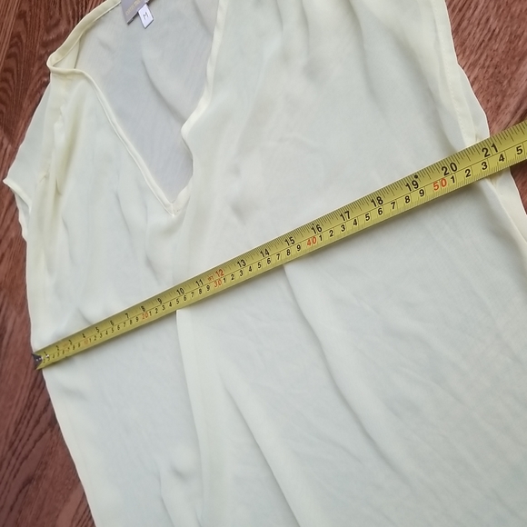 (M) Collective Concepts Sheer Pastel Flowy Short Sleeve Blouse - Picture 6 of 9